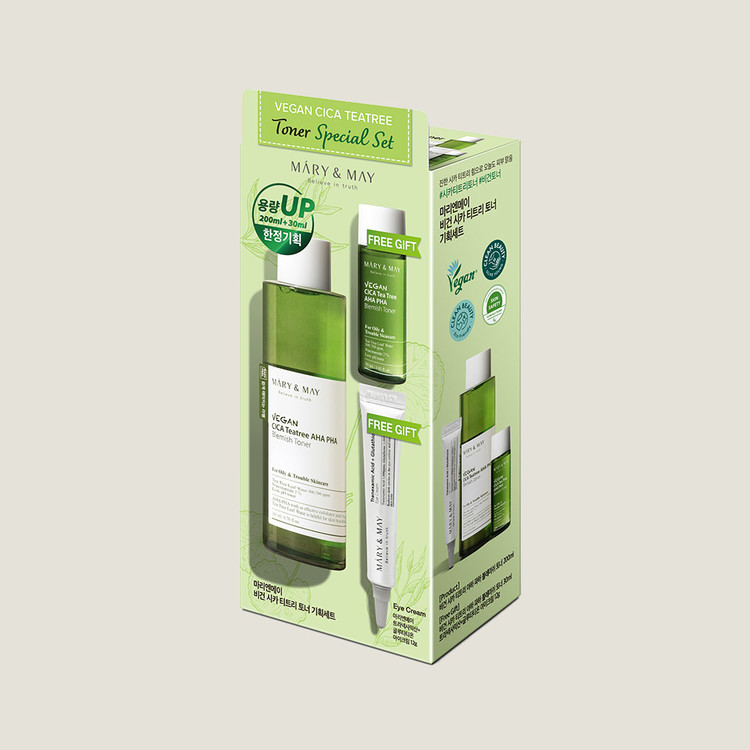 [Mary&May] Vegan CICA Teatree Toner Special Set