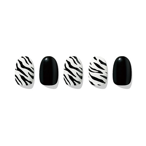 [EDGEU] Zebra Neon Glow Nail Strips