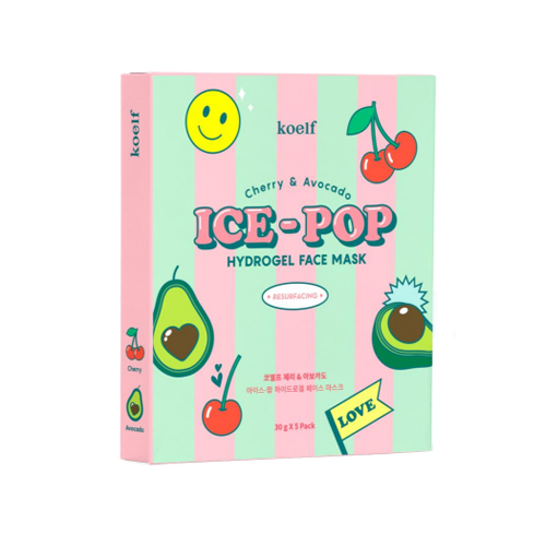 [KOELF] Cherry & Avocado Ice-Pop Hydrogel Mask (5ea)