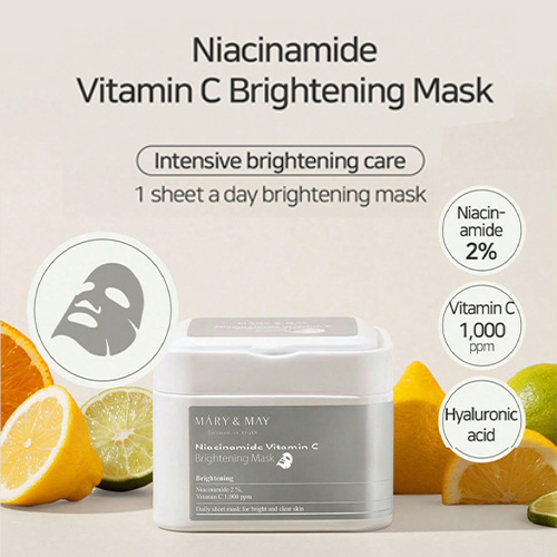 [Mary&May]   Niacinamide Vitamin C Brightening Mask (30ea)