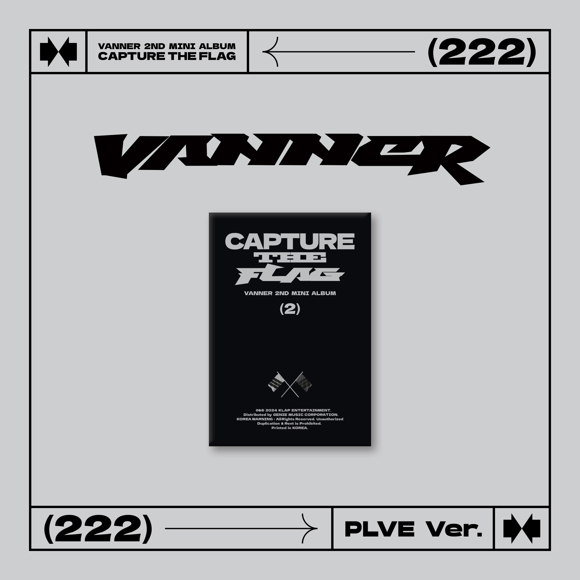 [K-POP] VANNER - 2ND MINI ALBUM [CAPTURE THE FLAG] (PLVE Ver.)