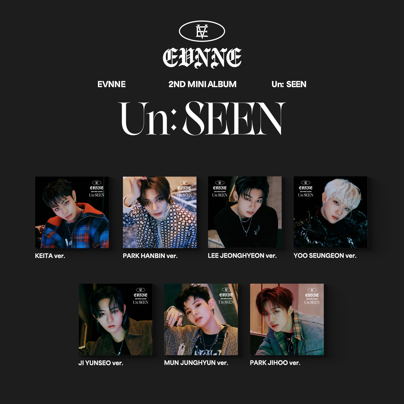 [K-POP] EVNNE - 2ND MINI ALBUM [Un: SEEN] (Digipack Ver.) (Random Ver.)