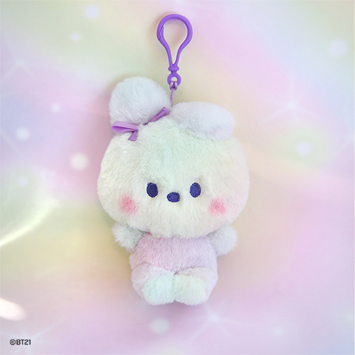 [K-POP] BTS -BT21 minini Doll Keyring Rainbow COOKY