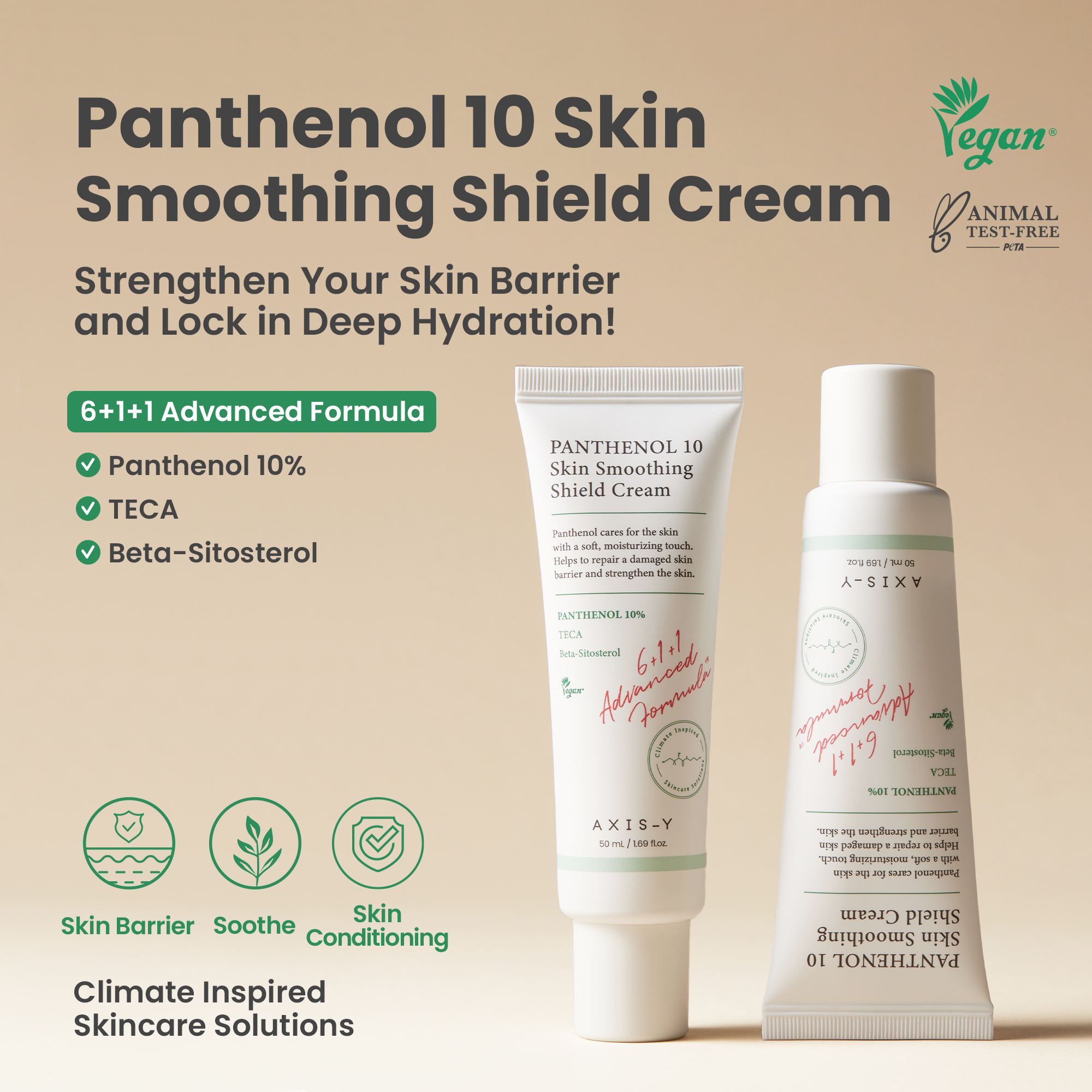 [AXIS-Y]  Panthenol 10 Skin  Smoothing Shield Cream 50ml