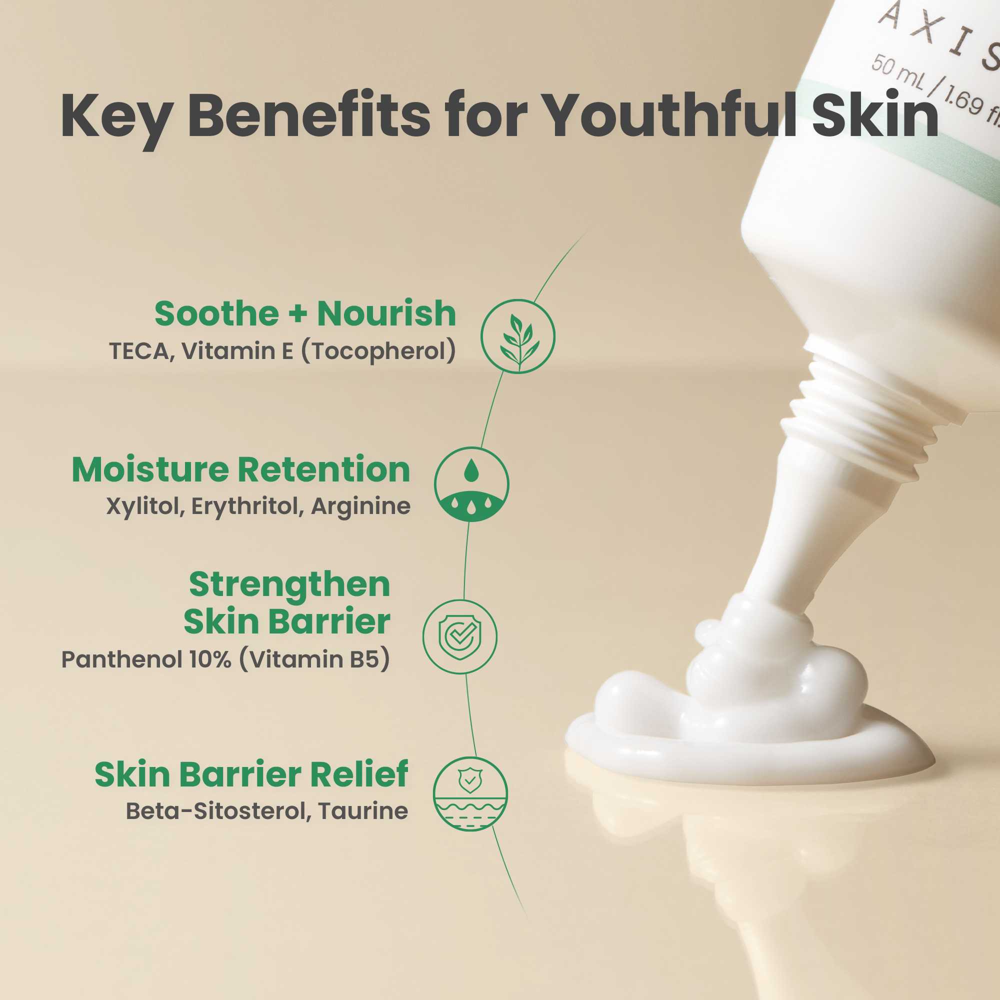 [AXIS-Y]  Panthenol 10 Skin  Smoothing Shield Cream 50ml