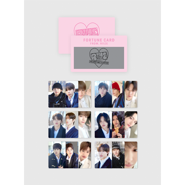 [K-POP] RIIZE OFFICIAL MD - 2024 VALENTINE'S DAYZE (FORTUNE SCRATCH SET)