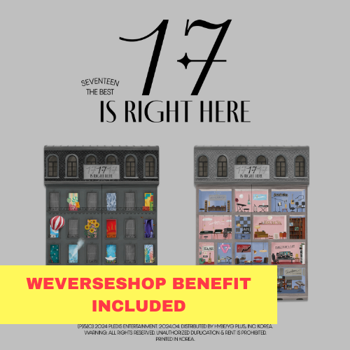 [K-POP] (Weverseshop POB) SEVENTEEN BEST ALBUM - 17 IS RIGHT HERE (Random Ver.)