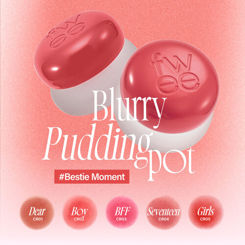 [fwee] *new* Lip&Cheek Blurry Pudding Pot (35 Colors)