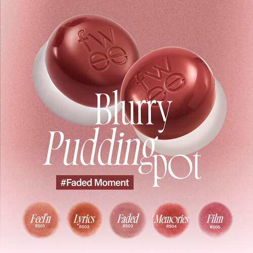 [fwee] *new* Lip&Cheek Blurry Pudding Pot (35 Colors)