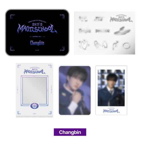 [K-POP] (CHANGBIN Ver.) Stray Kids OFFICIAL MD - SKZOO MAGIC SCHOOL (PHOTO DECO SET)