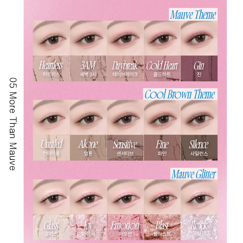 [fwee] More Mood Eyeshadow Palette (6 Colors)