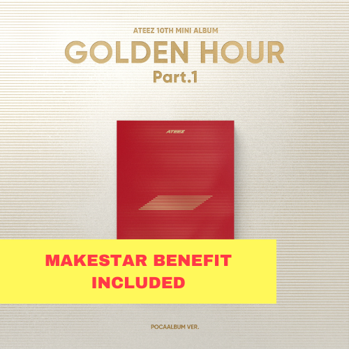 [K-POP] (Makestar POB) ATEEZ 10TH MINI ALBUM - GOLDEN HOUR : Part.1 (POCA Ver.)