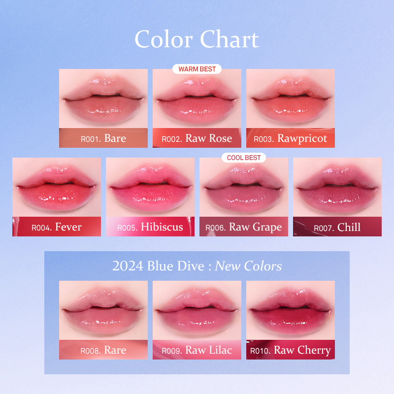 [hince] *new* Raw Glow Gel Tint (10 Colors)