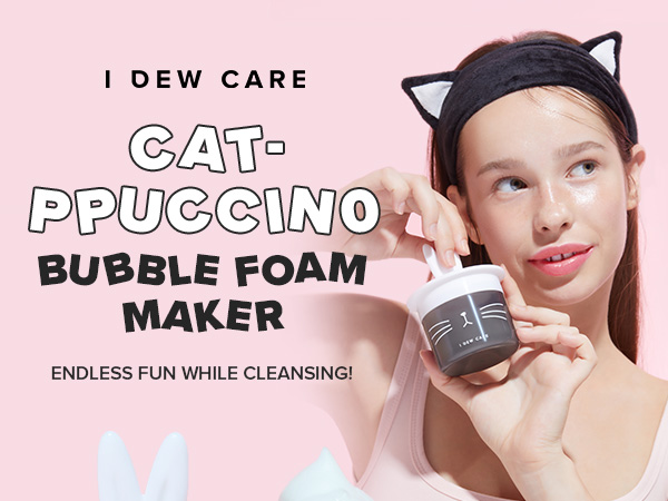 [I DEW CARE] Cat-Ppuccino Bubble Foam Maker