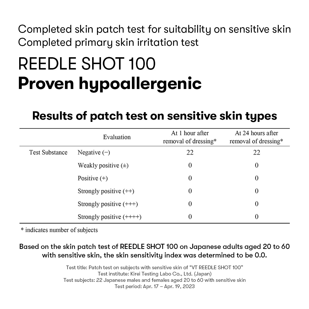 [VT Cosmetics] Reedle Shot 100 2-Step Mask (1ea)