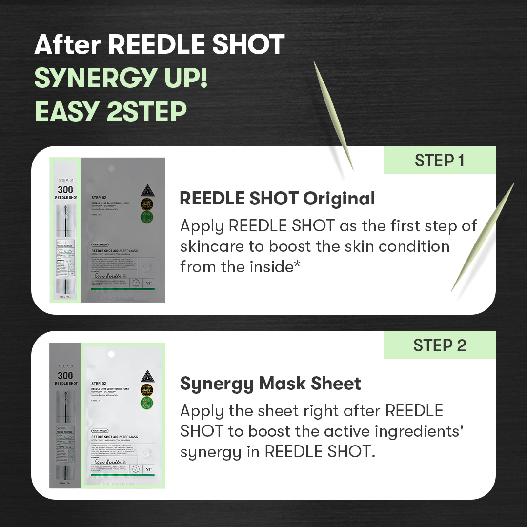 [VT Cosmetics] Reedle Shot 300 2-Step Mask (1ea)