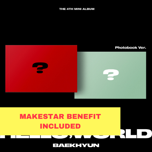 [K-POP] (makestar) BAEKHYUN 4TH MINI ALBUM - Hello, World (Photobook Ver.) (Random Ver.)