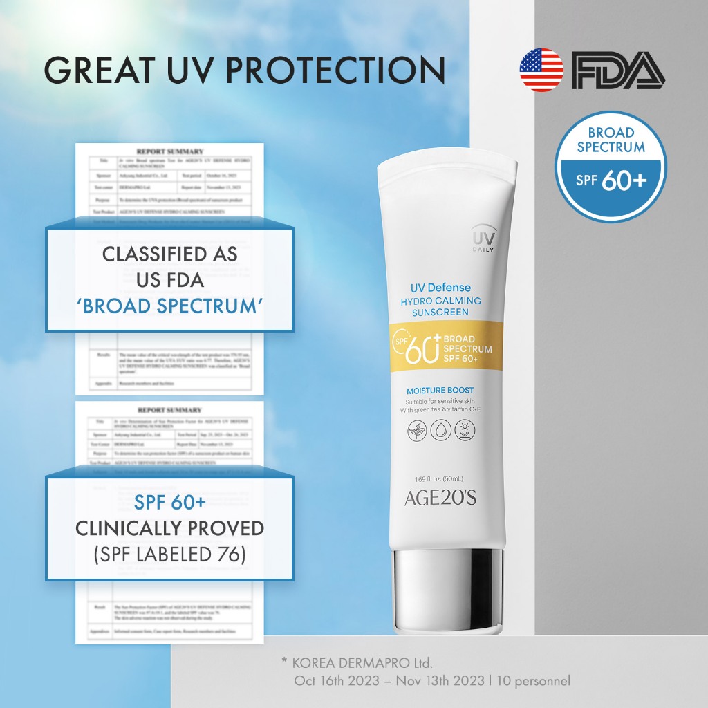 [AGE20'S] UV Defense Hydro Calming Sunscreen 50ml