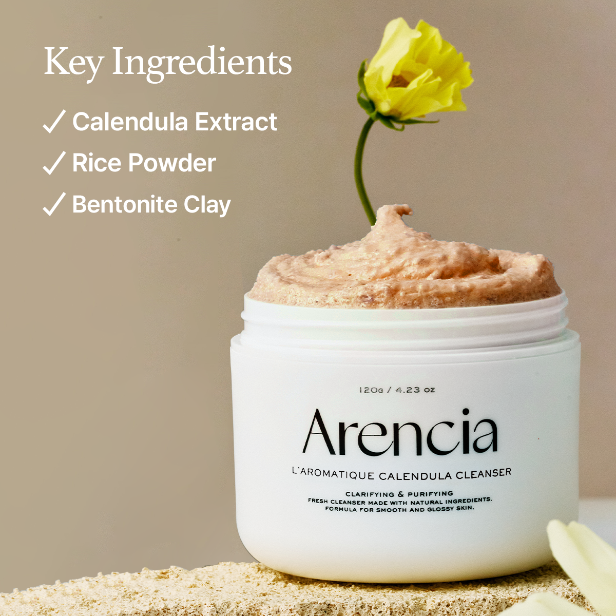 [ARENCIA] L'aromatique Calendula Cleanser 120g