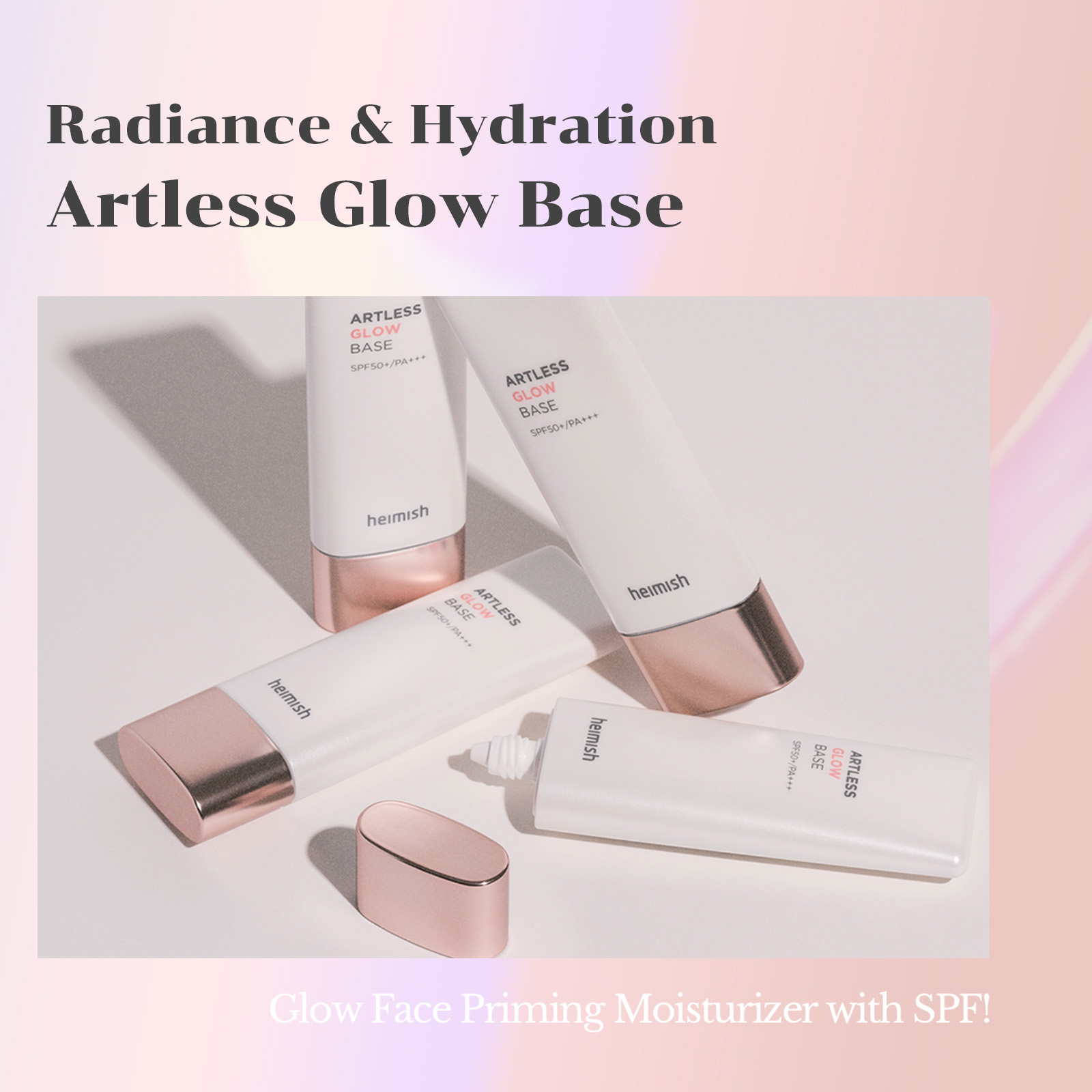 [heimish] *reneweal* Artless Glow Base SPF 50+ PA+++ 40ml