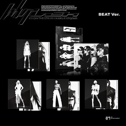 [K-POP] aespa 5th Mini Album - Whiplash (BEAT Ver.) (5 TYPE Random)