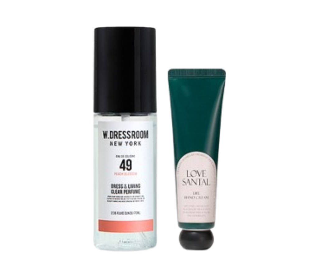 [W.DRESSROOM] *TIMEDEAL*  No.49 Peach Blossom Perfume + Hand Cream Set