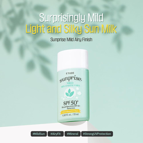 [ETUDE] Sunprise Mild Airy Finish Sun Milk 55ml