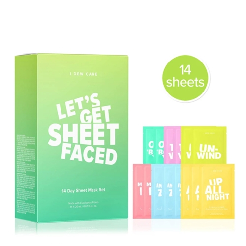 [I DEW CARE] *renewal* 14 Days Sheet Mask Set Let's Get Sheet Faced