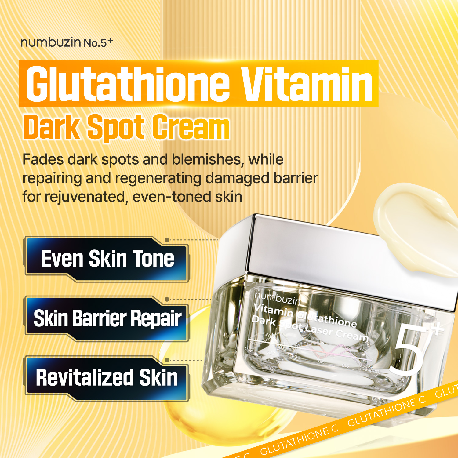 [Numbuzin] No.5+ Vitamin Glutathione Dark Spot Laser 50ml