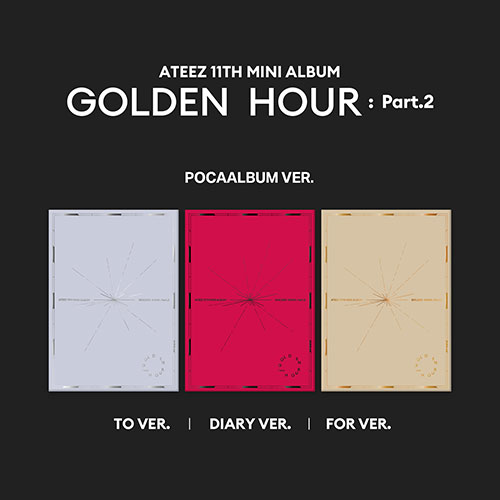 [K-POP] ATEEZ 11th Mini Album - GOLDEN HOUR : Part.2 (POCA Ver.) (3 type Random)