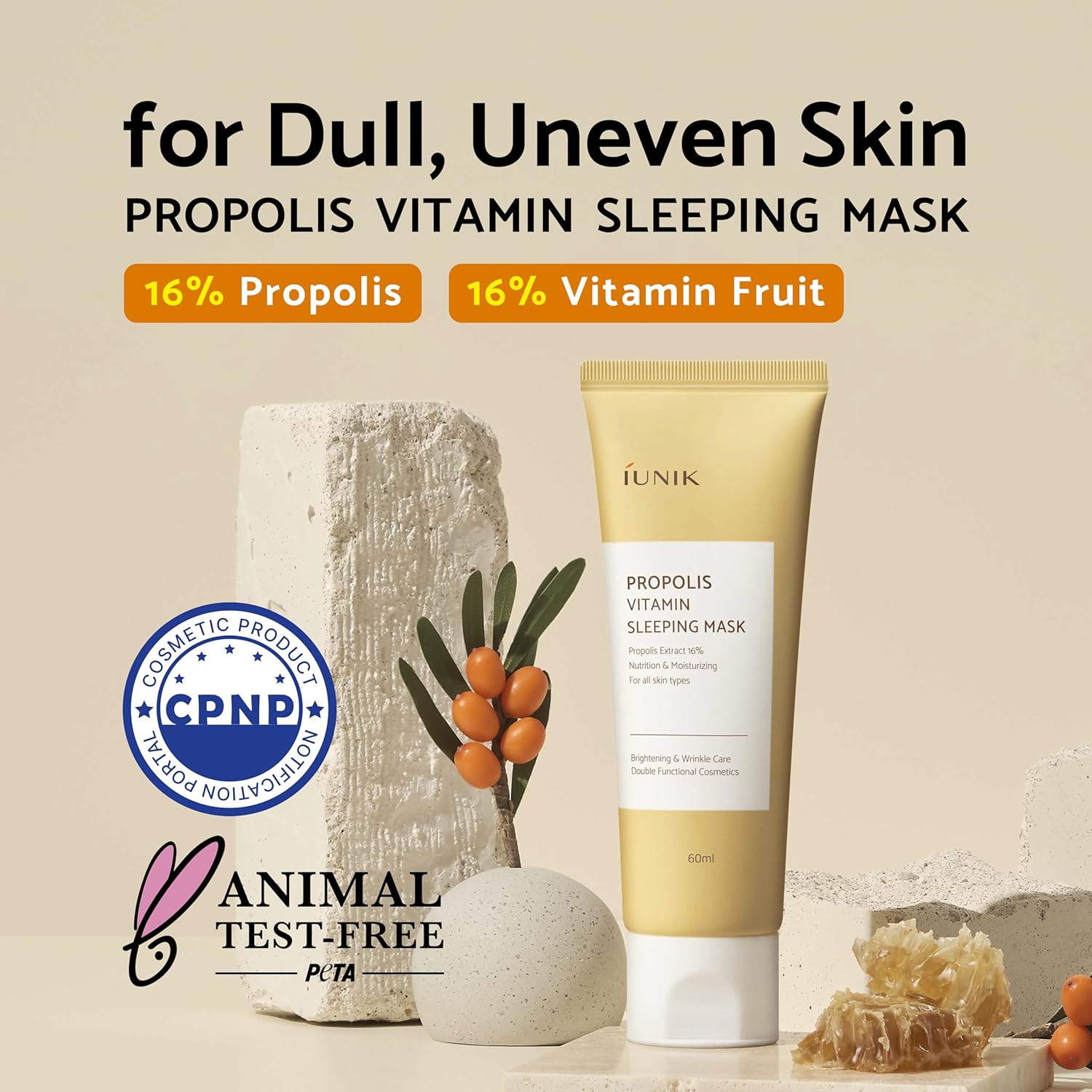 [iUNIK] Propolis Vitamin Sleeping Mask 60ml