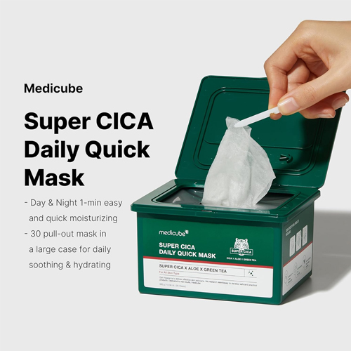 [MEDICUBE] Super Cica Daily Quick Mask (30ea)