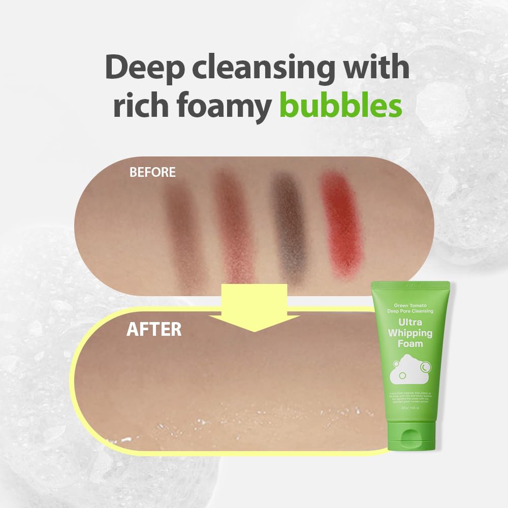 [SUNGBOON EDITOR] Green Tomato Deep Pore Cleansing Ultra Whipping Foam