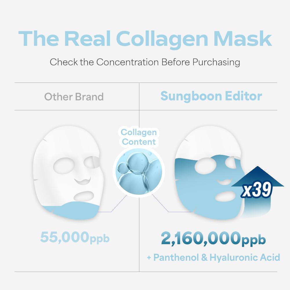 [SUNGBOON EDITOR] Deep Collagen Hyalu-B5 Hydrating Mask (4ea)