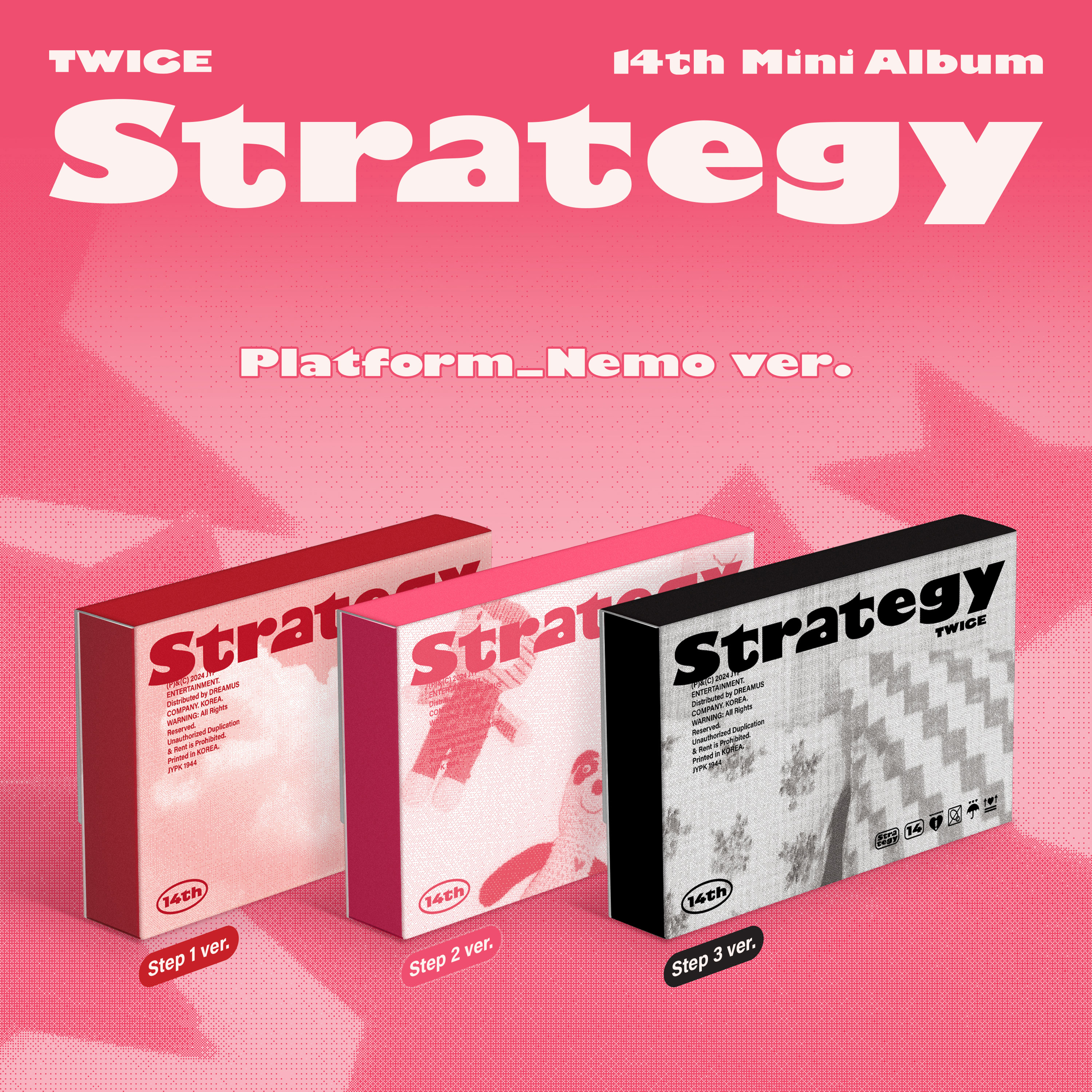 [K-POP] TWICE - STRATEGY 14th Mini Album (Platform_Nemo ver) (3 TYPES Random)