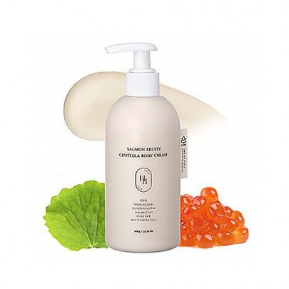 [HEVEBLUE] Salmon Fruity Centella Body Cream 300g