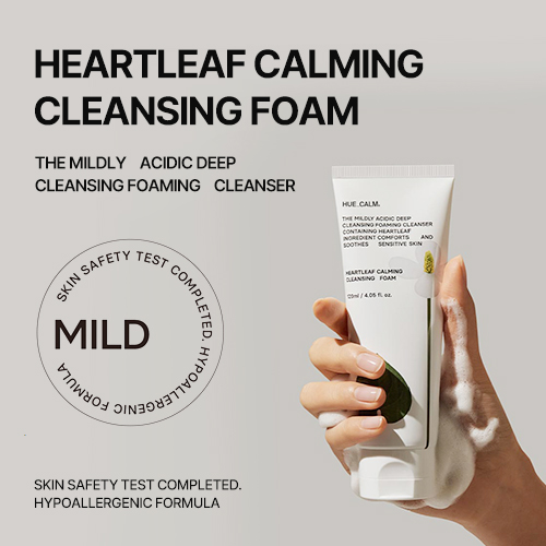 [HUECALM] Heartleaf Calming Cleansing Foam 120ml