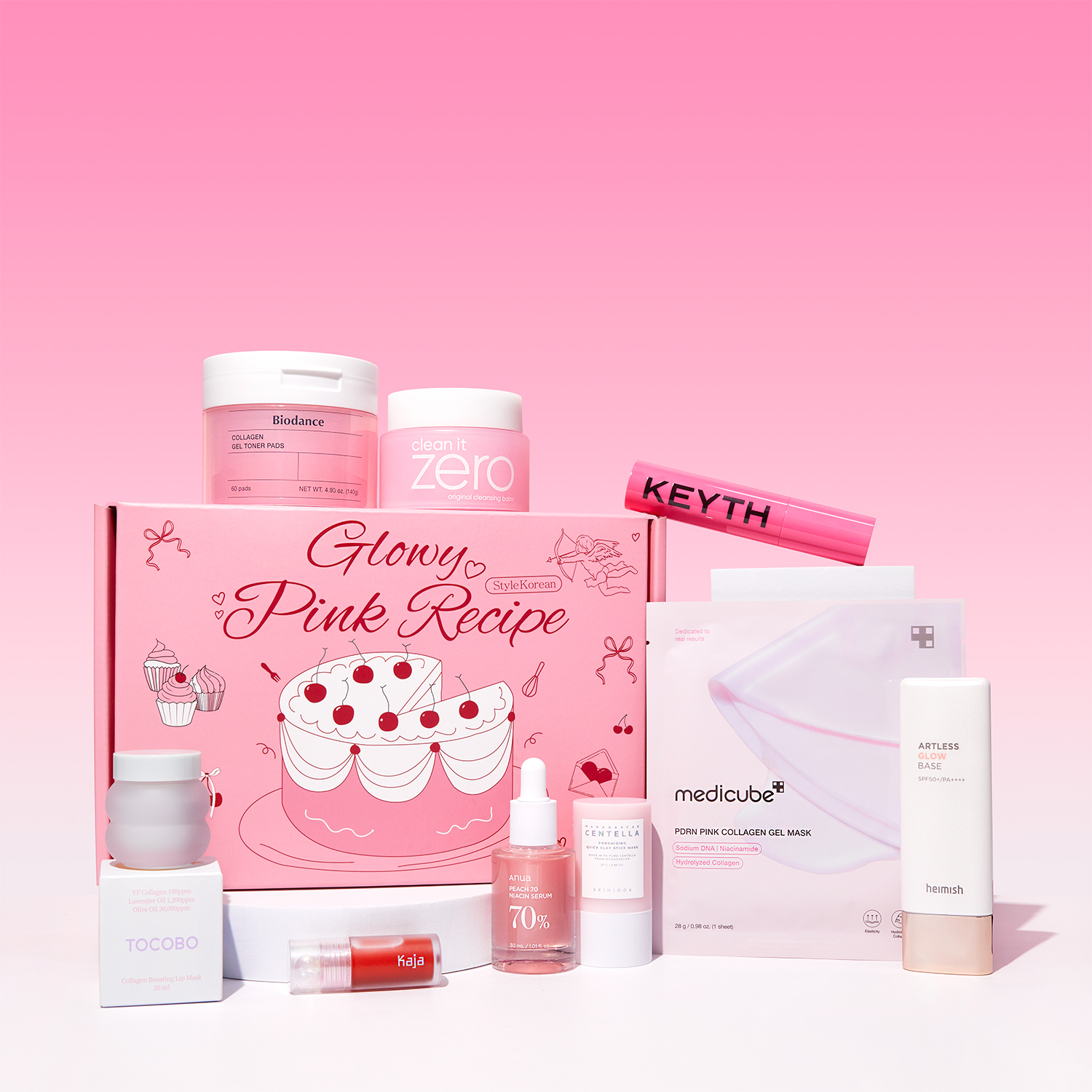 [STYLEKOREAN] *TIMEDEAL*  Glowy Pink Recipe Box