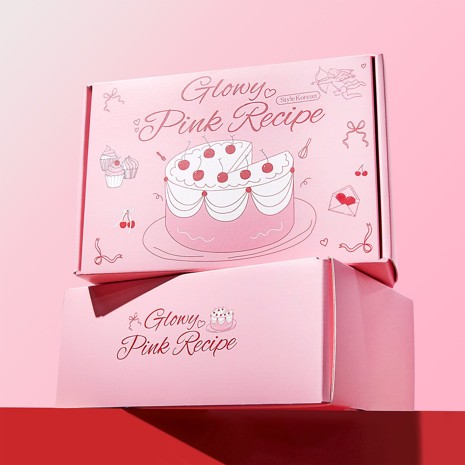 [STYLEKOREAN] *TIMEDEAL*  Glowy Pink Recipe Box