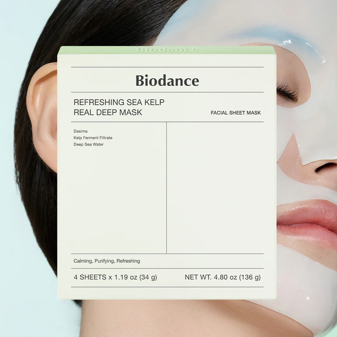 [Biodance] Refreshing Sea Kelp Real Deep Mask (4ea)