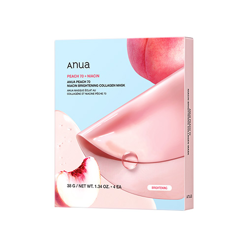 [Anua] Peach 70 Niacin Brightening Collagen Mask (4ea)