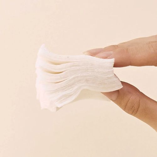 [HEVEBLUE] Bleach-free Biodegradable Stretchy 100% Cotton Pads (60ea)