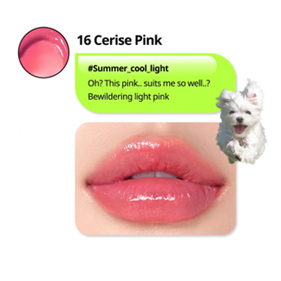 [Peripera] *Maltese Version* Ink Mood Glowy Tint Set (#16 Cerise Pink)