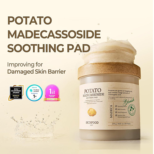 [Skinfood] Potato Madecassoside Soothing Pad (60ea)