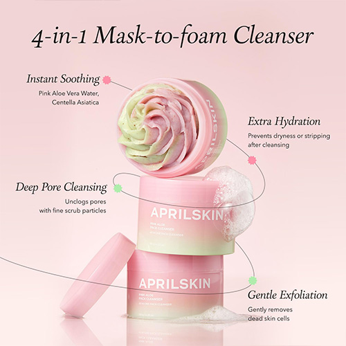 [APRILSKIN] Pink Aloe Pack Cleanser 120g