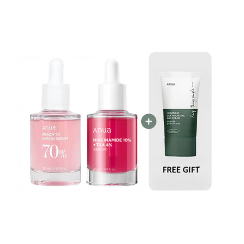 [Anua] *TIMEDEAL*  Pink Serum Duo (TXT Serum + Peach Serum)